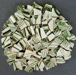 Vintage Field Of Green Wheat On Cream Mosaic Tiles (2) Available
