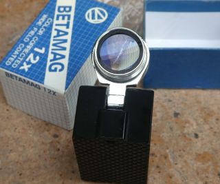 Vintage Betamag 12x Handheld Magnifier Nib