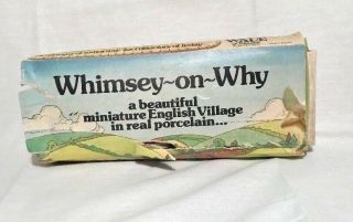 Whimsey On Why Wade Of England Set 1 Miniature Porcelain English Village Vintage