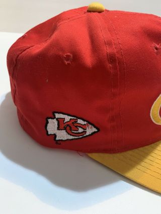Vintage Kansas City Chiefs Hat Sports Specialties The Twill NFL Snapback Cap 3