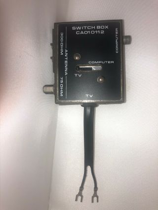 Vintage 1982 Atari 2600 Switch Box Adapter 300 Ohm