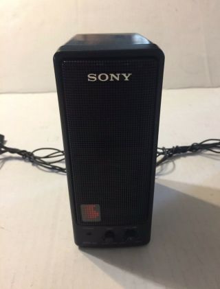 Vintage Sony SRS - 55 Portable Powered Amplified Active Speakers Walkman CD Player 2