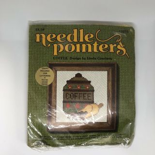 Vtg Sunset Designs 5293 Needle Pointers Craft Kit Needlepoint Coffee 3