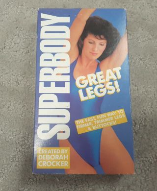 Superbody Great Legs Vintage Vhs Tape 1987