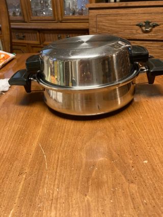 Royal Queen 8 " Pan Pot With Lid 5 Ply Multicore Vintage Cookware Usa