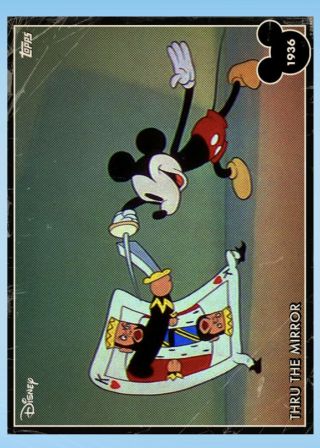 Topps Disney Collect - Vintage Mickey 1936 - Through Thru The Mirror - March Vip