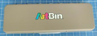 Vintage Artbin Pencil,  Brush,  Art Supply Utility Box Snap Case - Approx 12 " X 4 "