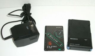 Vintage Sony Walkman Srf - 201 Pocket Size Fm Stereo Receiver,  Bundle
