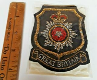 Vintage Great Britain Patch In Package Nos