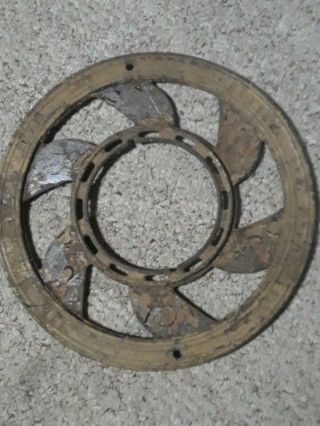 Vintage Stove Pipe Collar Fancy Cast Iron