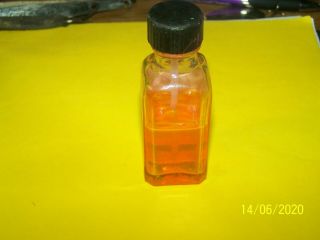 Vintage Tincture Merthiolate Glass Bottle,  Paper Label - Penn Test - 1oz