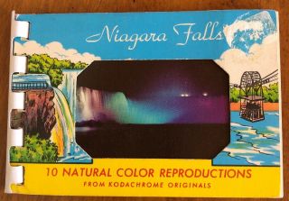 Vintage Niagara Falls Souvenir Booklet / Postcard Mini Views Book