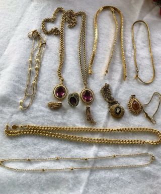 Large Assortment Of Vintage To Now Costume Jewelry Some Sarah Coventry And Monet