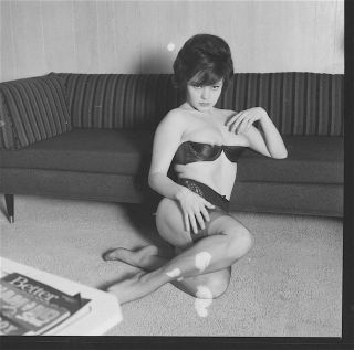 Petit Busty Carla Kent 1964 Vintage 12 Photo Nude Contact Sheet By Ron Vogel A