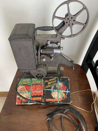 Vintage Keystone Model M - 8 8mm Movie Projector Night Before Christmas Santa