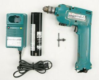 Vintage Makita Drill 6012hd Reversible Cordless Drill Charger Metal Case