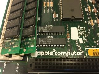Vintage Apple Macintosh Mac SE Motherboard P/N: 820 - 0176 - B 630 - 4125 RAM Simms 3