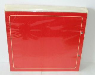 Vintage Mead TRAPPER KEEPER Notebook Red 3 Ring Binder Snap Closure 3 Folders 2
