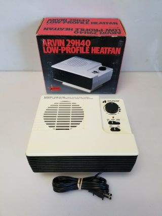 Arvinair Arvin Low Profile Heatfan Electric Convection Heater 29h40 Vintage Box