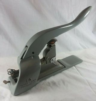 Swingline No.  13 Heavy Duty Stapler W/ Power Lever Attachment Industrial Vintage