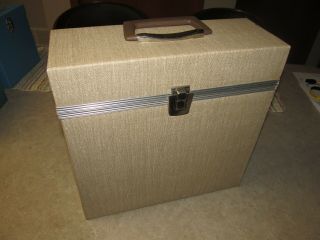 Vintage 33 Rpm Lp Carry Case Mid 1960s Early 70s 12 " Record Case