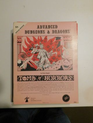 Vintage Dungeons & Dragons S1 Tomb Of Horrors 1978