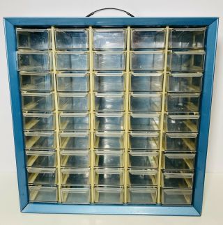 Vintage Akro - Mils 45 Drawer Metal Storage Cabinet