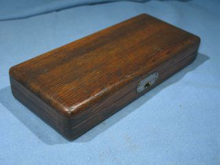Vintage L.  S.  STARRETT No.  122 5 - inch Vernier Calipers in Wood Box w/Attachments 3