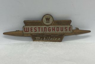 Vintage Westinghouse Mobilaire Electric AC Fan Motor ID Tag Plate Part Y - 4630 3
