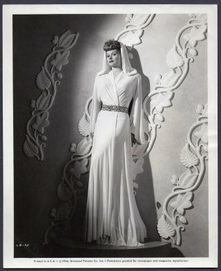 Lucille Ball Travis Banton Fashion 1946 Vintage Photo Stamped Ray Jones