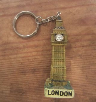 Vintage " Big Ben " London Souvenir Key Ring Chain