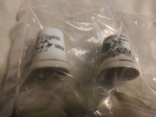 2 Virginia Thimbles - Shenandoah National Park & State Flower And State Bird