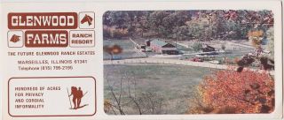 C1973 Glenwood Farms Ranch Resort Marseilles Illinois Brochure