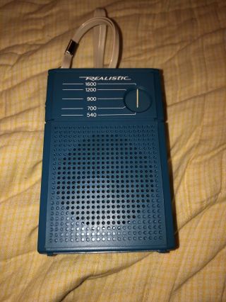 Vintage Realistic AM Flavoradio Pocket Radio Box w/ Instructions 12 - 202 2