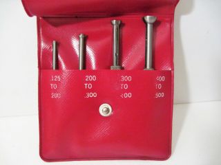 Vintage Starrett No.  S 831 E Small Hole Gages (gauge) 0.  125 " To 0.  50 " W/ Case