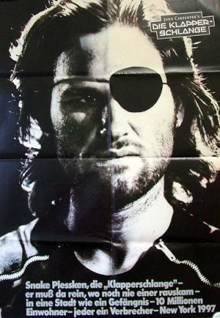 Carpenter Escape From York Vintage 1 Sheet Poster 1981 Style B