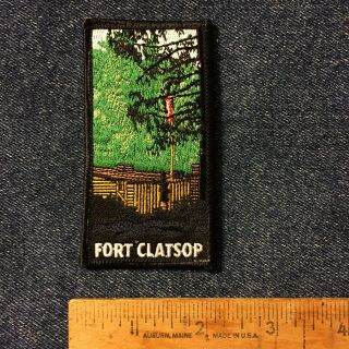 Fort Clatsop Oregon Lewis & Clark Camp Souvenir Embroidered Patch Badge