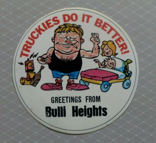 Bulli Heights,  N.  S.  W.  Vintage 1980,  S Souvenir Sticker.