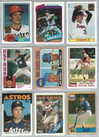 Vintage Nolan Ryan Topps 1998 Ml Baseball Reprint Set 27 Cards