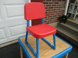 Vintage Fisher Price Kids Arts Craft Play Red Chair 1985 9505 Chair Only Evc