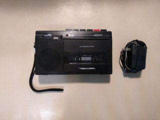 Realistic Ctr - 58 Portable Cassette Recorder Player - Vtg (model 14 - 1008)