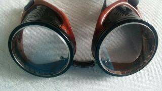 Vtg Duralite " 50 " Safety Goggles American Optical W/original Box & 22 Lenses