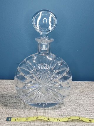 Vintage Atlantis Lead Crystal Glass Decanter Wine Whiskey Marked