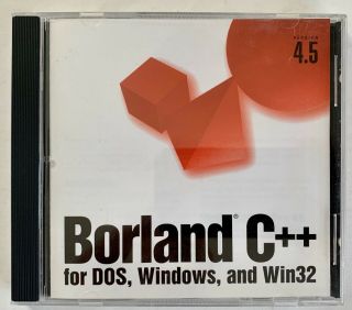 Borland C,  For Dos Windows And Win32 Version 4.  5 Vintage Computer Software 1995