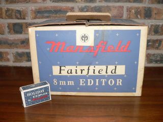 Vintage Mansfield " Fairfield " Model 8mm Movie Film Reviewer/editor In Orig.  Box