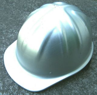 Vintage Mcdonald T Aluminum Hard Hat Cap Standard Mine Safety Appliances Co.
