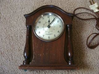 Vintage Hamilton Sangamo Synchronous Electric Mantel Clock S - 401 Runs To Restore