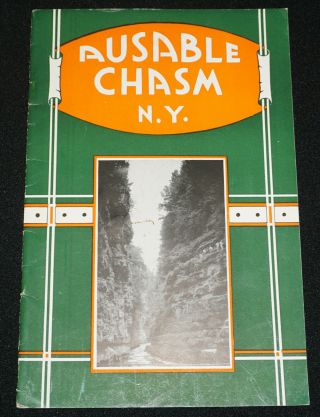 Vintage 1940s Ausable Chasm Souvenir Illustrated Book/booklet