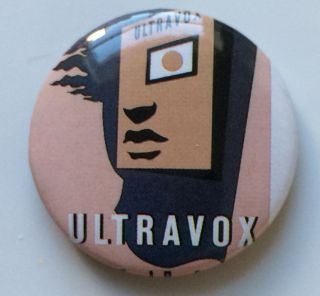 Rare Vintage 1981 Ultravox Promo Button Rage In Eden Pin Badge Synth Midge Ure