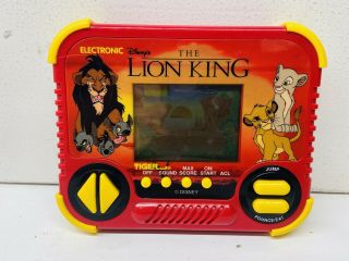 Vintage The Lion King Electronic Handheld Game Disney Tiger 1990